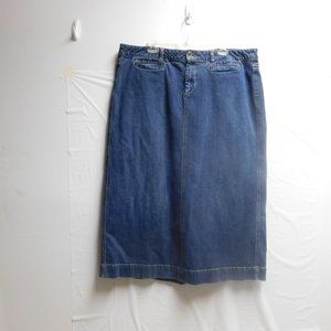 Old Navy blue jean skirt size 18 long length